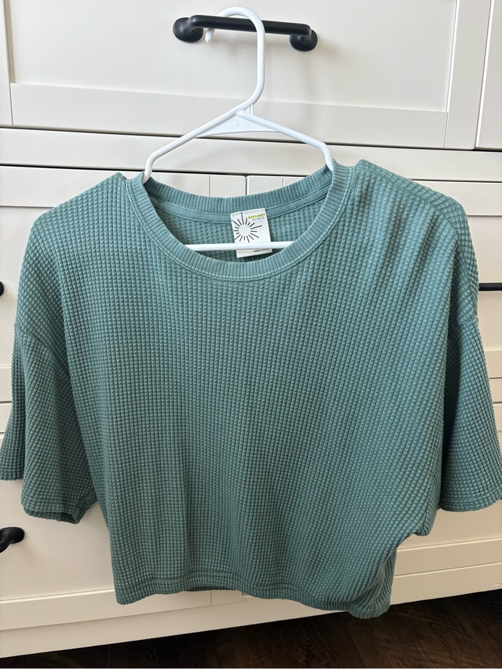 Aerie waffle knit top